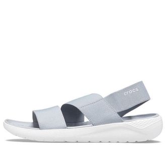 Crocs (WMNS) LiteRide Grijs Lichtblauwe Sandalen “Grijs Wit” 206081-00J