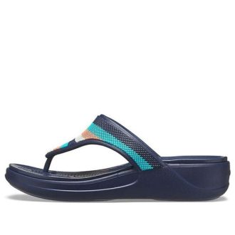 Crocs (WMNS) Monterey Bead Strap Wedge “Donkerblauw” 206641-4HQ