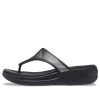 Crocs (WMNS) Monterey Metallic Stijlvolle Zwarte Pantoffels 206850-001