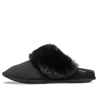 Crocs (WMNS) Mule Fur Slippers “Zwart” 205394-001