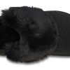 Crocs (WMNS) Mule Fur Slippers “Zwart” 205394-001