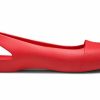 Crocs (WMNS) Platte Rode Sandalen 202811-8C1