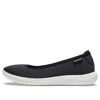 Crocs (WMNS) Reviva Cozy ademende lage sportschoenen Athleisure Casual sportschoen Zwart Wit 205880-066