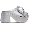 Crocs (WMNS) Siren Metallic Bow Clogs “Zilver” 210050-0P1