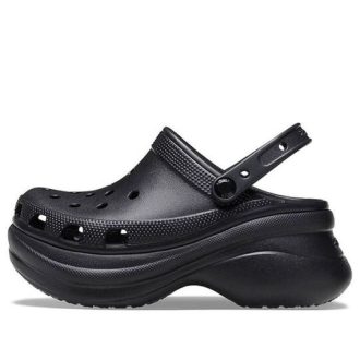 Crocs (WMNS) Small Whale Retro Crocs dikke zool zwarte sandalen 206302-001