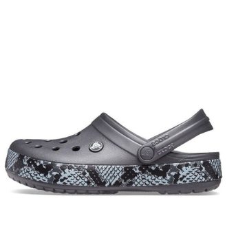 Crocs (WMNS) Snake Pattern grafietzwarte sandalen 206380-02W