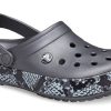 Crocs (WMNS) Snake Pattern grafietzwarte sandalen 206380-02W