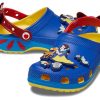 Crocs (WMNS) Sneeuwwit Klassieke Klompen “Blauw Geel Rood” 209483-769