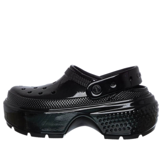Crocs (WMNS) Stomp High Shine Clog “Zwart” 209568-001