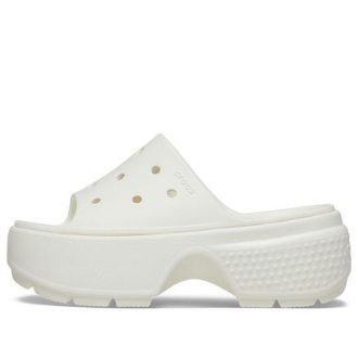 Crocs (WMNS) Stomp Slides “Wit” 209346-0WV