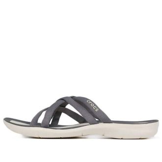 Crocs (WMNS) strand- en zwembadglijbanen, slippers “Grijs” 205479-0CT