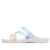 Crocs (WMNS) Swiftwater Crocs Casual Multi-Color Tie Dye Sandalen “Wit” 206894-928