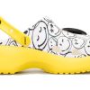 Crocs (WMNS) x Smiley World Charm Classic Platform Clogs “Geel Wit” 207980-94S