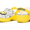 Crocs (WMNS) x Smiley World Charm Classic Platform Clogs “Geel Wit” 207980-94S