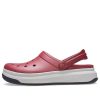 Crocsband Full Force Dikke Zool Sandalen Rood Wit 206122-6RU