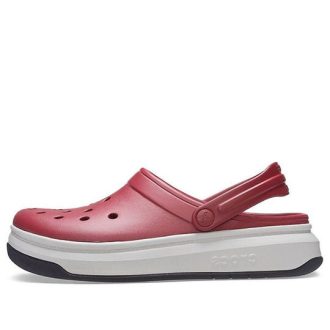 Crocsband Full Force Dikke Zool Sandalen Rood Wit 206122-6RU