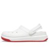 Crocsband Full Force Dikke Zool Sandalen Wit Rood Unisex 206122-100
