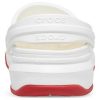 Crocsband Full Force Dikke Zool Sandalen Wit Rood Unisex 206122-100
