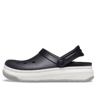 Crocsband Full Force Dikke Zool Sandalen Zwart Wit Unisex 206122-066